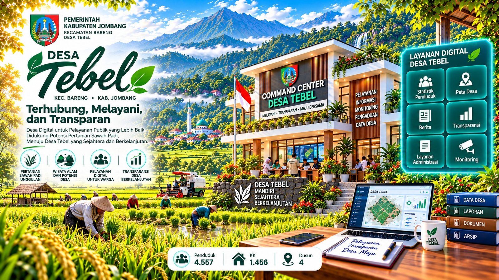 Desa Tebel terhubung, melayani, dan transparan